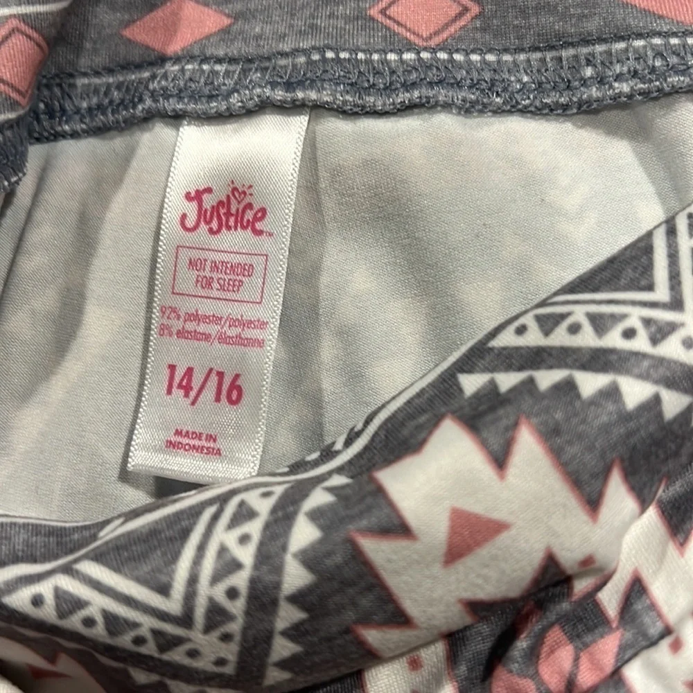 Justice Girls Gray Leggings
